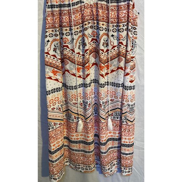 Cloth & People Boho Geometric Pattern Tank Summer Dress - Picture 3 of 10